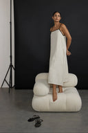 Tie Back Slip Dress / Natural