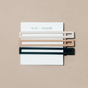 Yarrow Hair Clips Set / Cacao