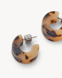 Muse Mini Hoops / Blonde Tortoise
