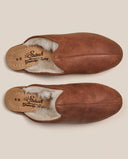 Shearling Baba Slip On Shoe / Fort Worth Brown