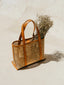 Magnolia Handmade Cane and Leather Tote