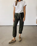 Cropped Sweatpants / Olive