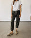 Cropped Sweatpants / Olive