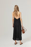 Linen Low Back Dress / Black