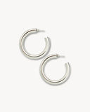 Medium Perfect Hoops / Silver
