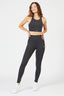 Cross Back Bra Top / Faded Black