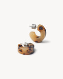 Muse Mini Hoops / Blonde Tortoise