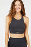 Cross Back Bra Top / Faded Black