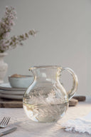 Hand-Etched Large Pitcher