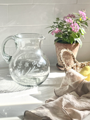Hand-Etched Large Pitcher