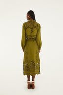 Richelieu Skirt / Green Majestic Garden