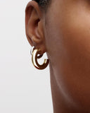 Medium Perfect Hoops / Gold