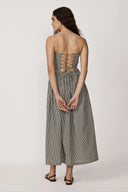 Strapless Tie Back Dress / Gingham