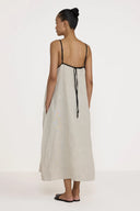 Tie Back Slip Dress / Natural