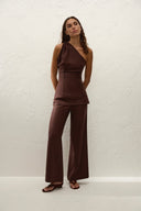 Syna Linen Pant / Carob