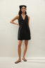 Dion Fiore Lace Mini Dress /  Black