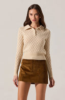 Corduroy Mini Skirt / Camel