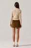 Corduroy Mini Skirt / Camel