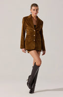Corduroy Mini Skirt / Camel