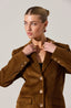 Corduroy Boyfriend Blazer / Camel