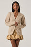 Chunky Button Front Cardigan / Oatmeal