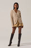 Chunky Button Front Cardigan / Oatmeal