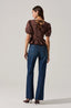 Arely Peplum Top / Brown