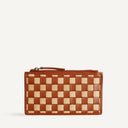 Odin Card Case / Caramel & Sienna Check
