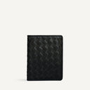 Este Passport Holder / Black Carré Weave
