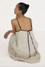 Tie Back Slip Dress / Natural
