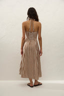 Marais Midi Dress / Cedar Gingham