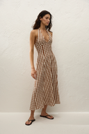 Marais Midi Dress / Cedar Gingham