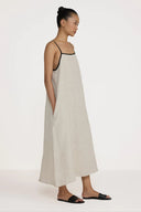 Tie Back Slip Dress / Natural