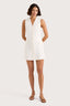 Eloise Linen Mini Dress / White