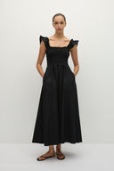 Eudora Midi Dress / Black