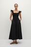 Eudora Midi Dress / Black
