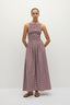 Laia Maxi Dress / Deep Red Gingham