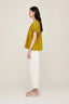 Hand Smocked Cotton Top / Chartreuse