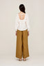 Long Line Linen Pant / Brown Olive