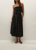 Abajo Top / Black Broderie