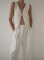 Ida Keyhole Vest / Ivory