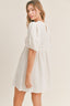 Puff Sleeve Mini Dress / Cream