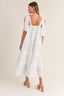 Tiered Ruffle Midi Dress / Off White