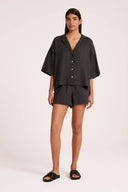 Linen Lounge Short / Coal