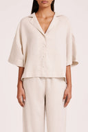 Linen Lounge Shirt / Natural