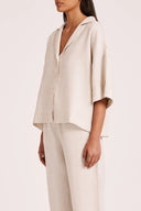 Linen Lounge Shirt / Natural