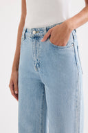 Cali Stretch Wide Leg Jeans / Sky Blue