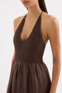 Aliki Maxi Dress / Chocolate