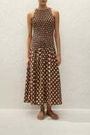 Luisa Midi Dress / Cioccolato Dot