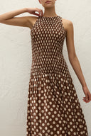 Luisa Midi Dress / Cioccolato Dot